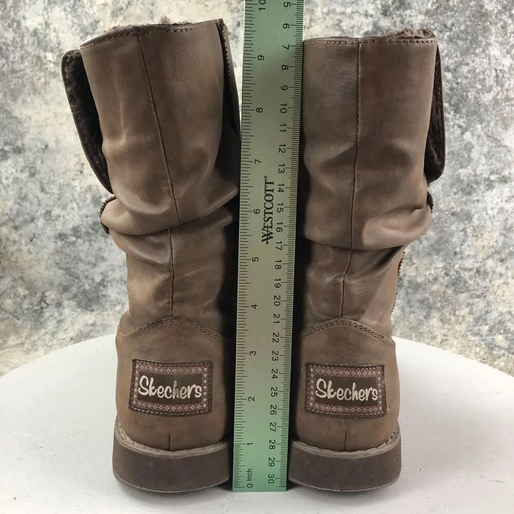 Skechers Women's Size 7 Keepsakes 2.0 Upland Brown Faux Fur Lined Boots 48805TX